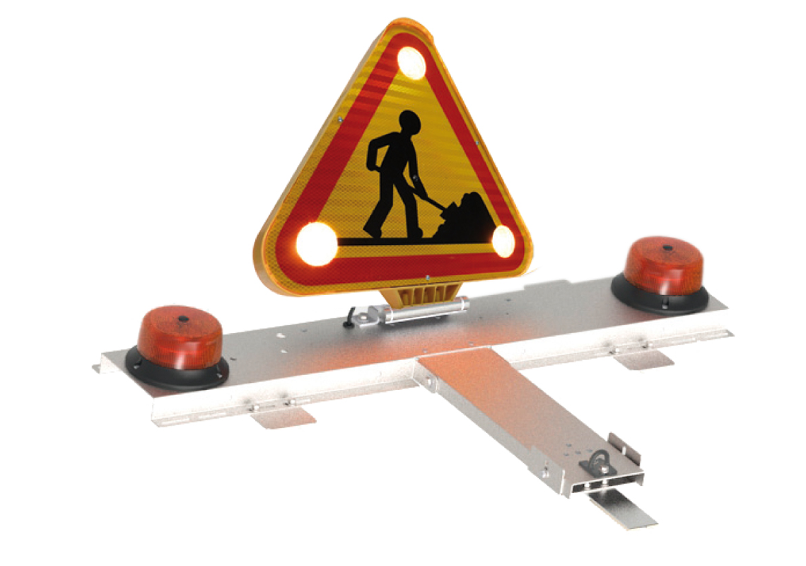 Universal T-bar to stick with Triflash 500mm & flashing beacons